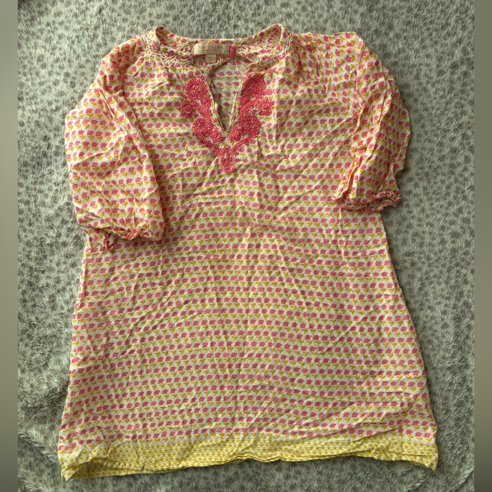Pink Chicken Sheer Tunic Dress